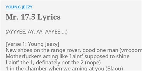 young jeezy hair rolex lyrics|Mr. 17.5 lyrics by Jeezy .